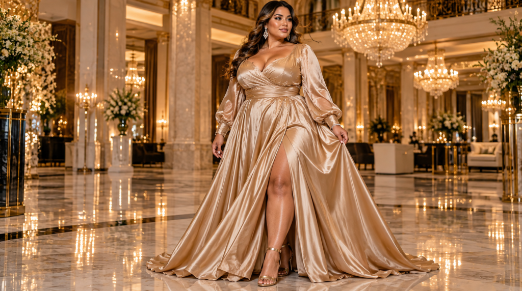 Plus Size Gala Dresses with Sleeves That Wow and Flatter