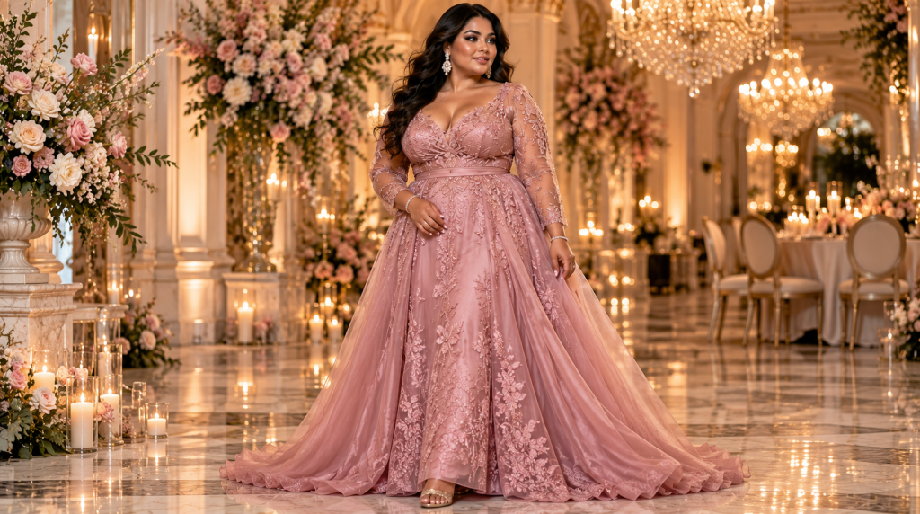 Plus Size Gala Dresses with Sleeves That Wow and Flatter