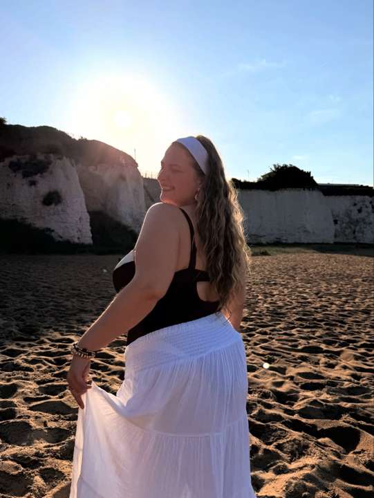 Ellie Sweet Is Finally Enjoying the Beach Without Overthinking Her Body