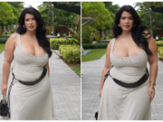 Claudia Rojas Shows How to Make a Neutral Dress Look Bold and Effortlessly Chic Claudia Rojas Shows How to Make a Neutral Dress Look Bold and Effortlessly Chic