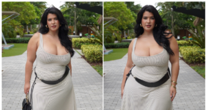 Claudia Rojas Shows How to Make a Neutral Dress Look Bold and Effortlessly Chic Claudia Rojas Shows How to Make a Neutral Dress Look Bold and Effortlessly Chic