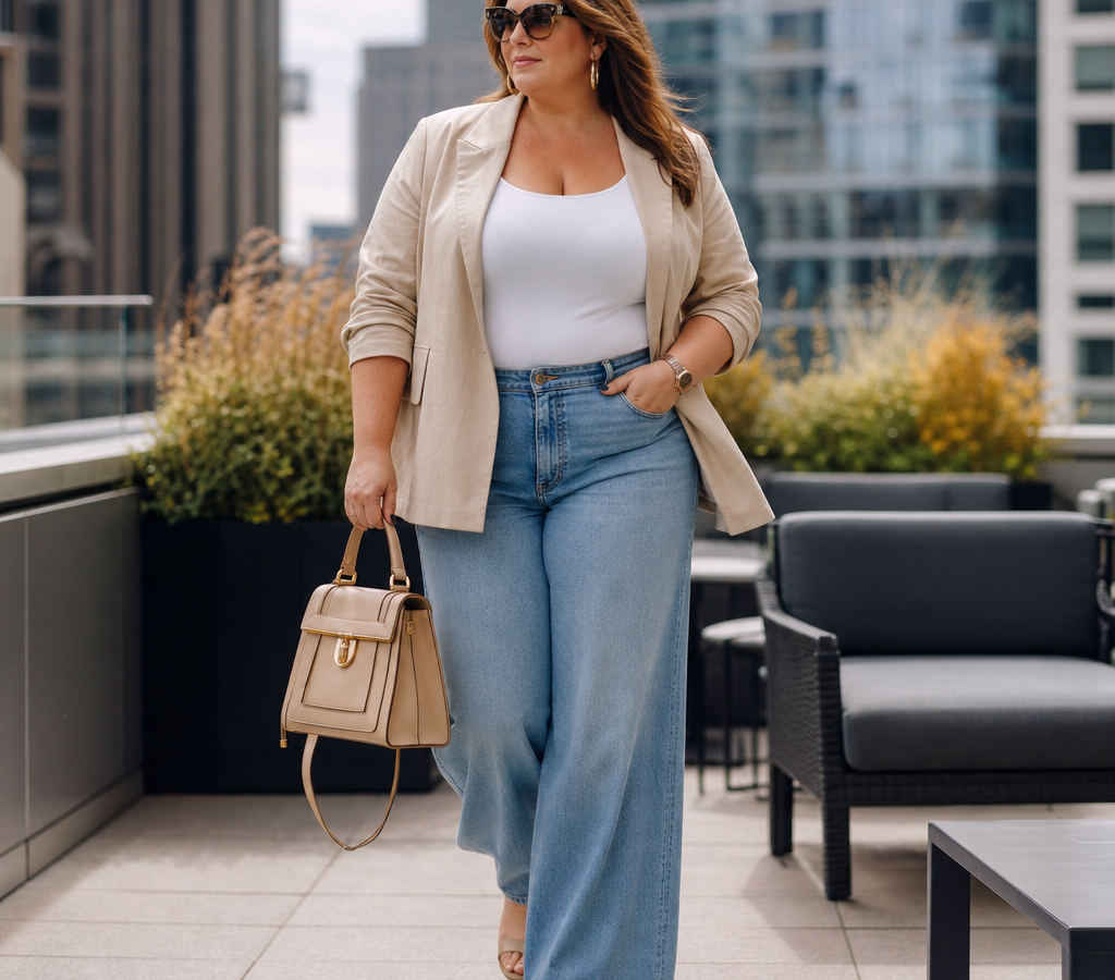 How to Wear Wide Leg Jeans Plus Size: Flattering Outfit Ideas for Every Body Shape