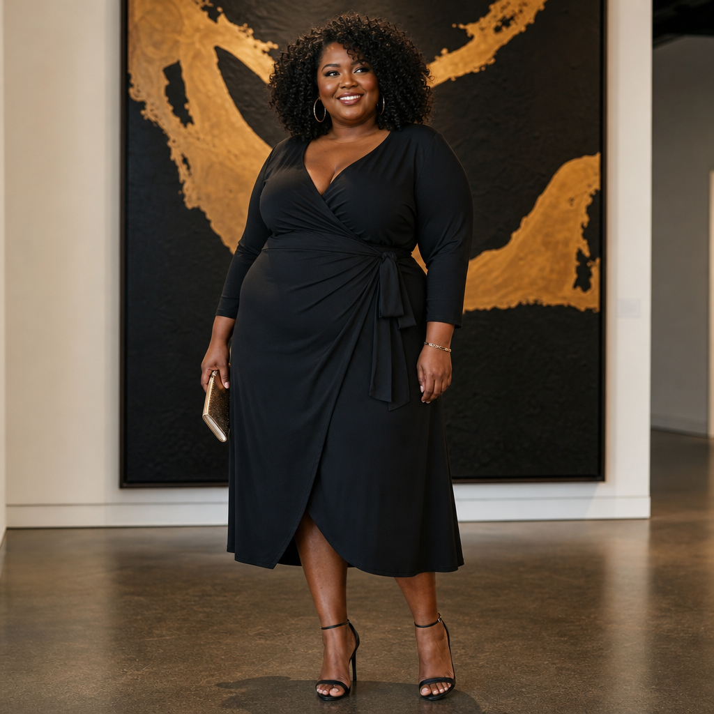 Plus Size Long Sleeve Black Dress Style Guide for Every Occasion