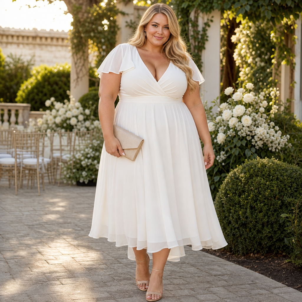 White Plus Size Dresses for Weddings: Chic Bridal and Guest Styles That Fit and Flatter