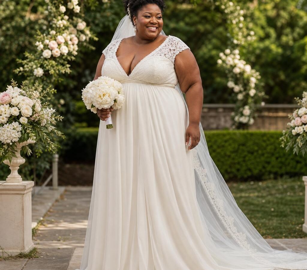 The Best Wedding Dress For Apple Shaped Plus Size Women: Flattering Styles That Define the Waist and Feel Amazing