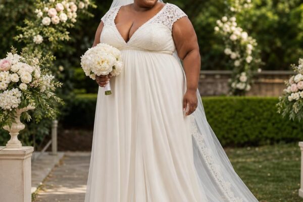 The Best Wedding Dress For Apple Shaped Plus Size Women: Flattering Styles That Define the Waist and Feel Amazing