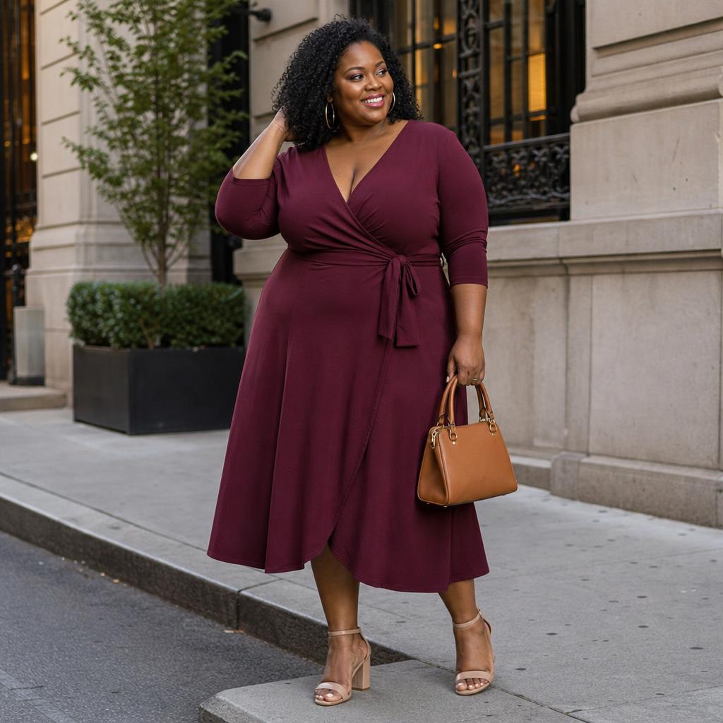 Best Dresses for an Apple Shaped Body: Flattering Plus Size Styles That Define Your Waist and Skim Your Midsection