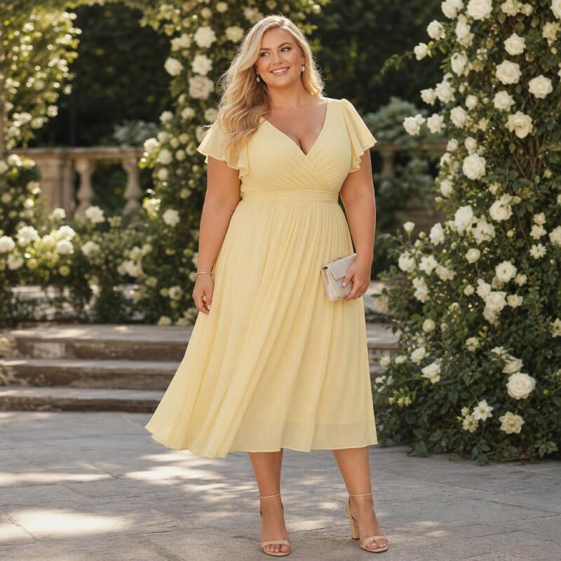 Plus Size Yellow Dresses for Weddings: Flattering Styles and Outfit Ideas for Every Dress Code