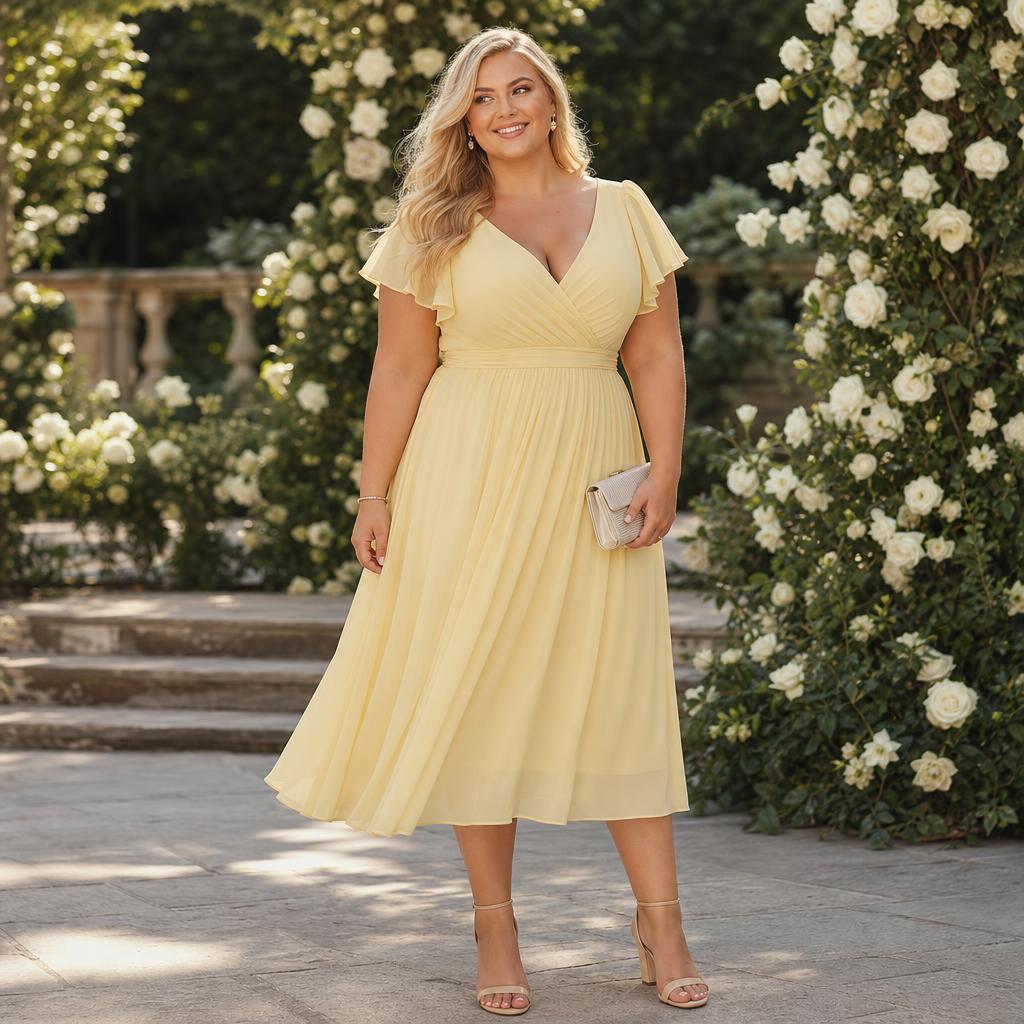 Plus Size Yellow Dresses for Weddings: Flattering Styles and Outfit Ideas for Every Dress Code