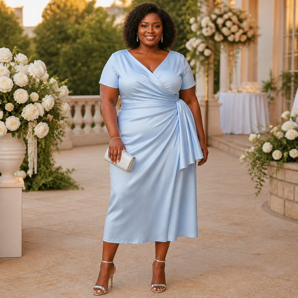 Plus Size Pale Blue Dress Style Guide: Flattering Fits, Best Fabrics, and Where to Shop