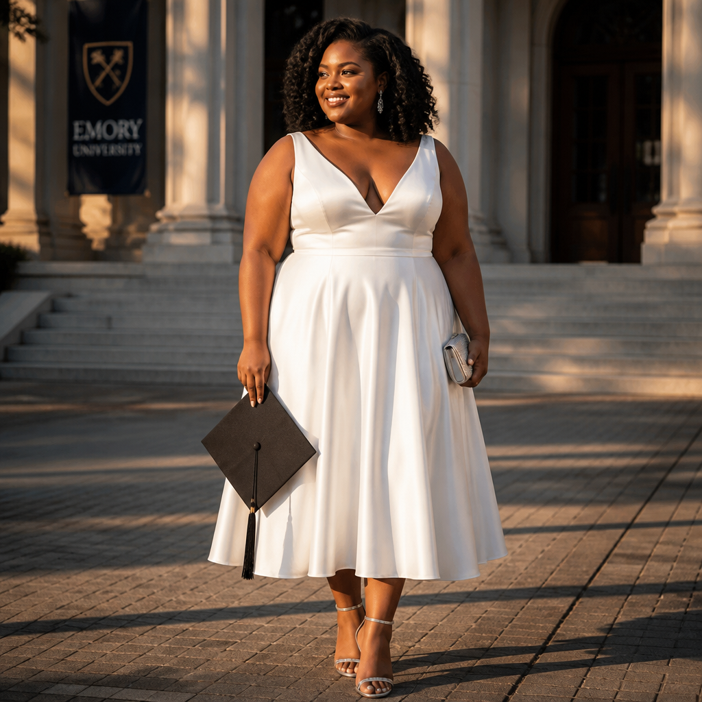 White Plus Size Graduation Dresses: Flattering Styles and Fit Tips for Your Big Day