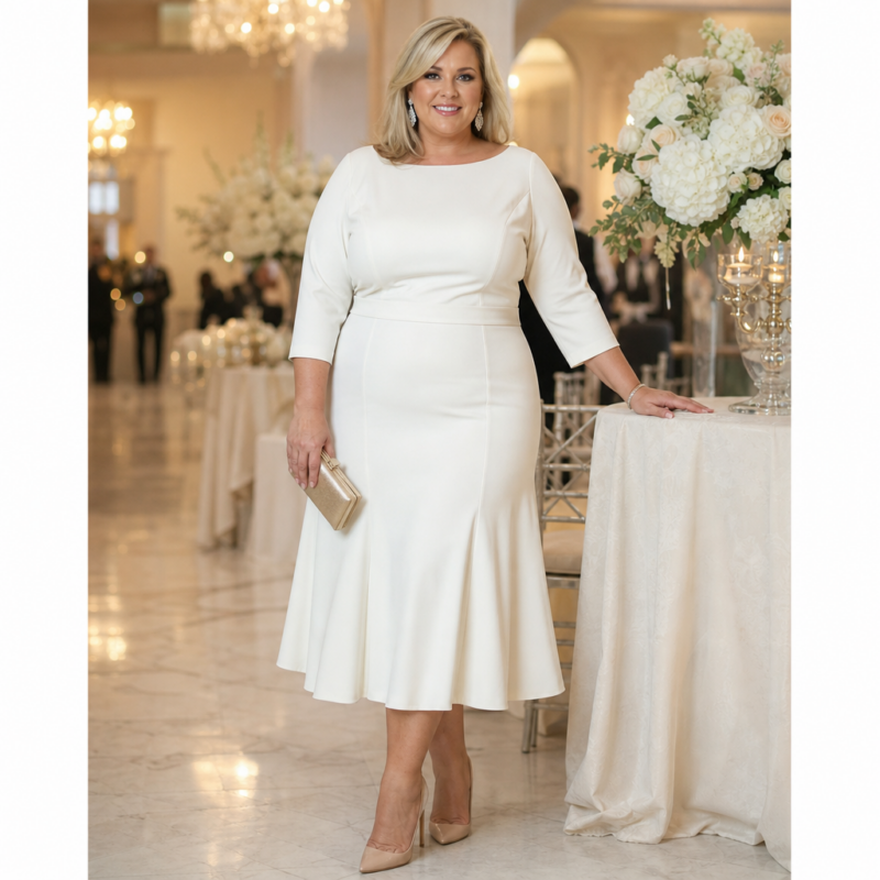 White Plus Size Dresses for Weddings: Chic Bridal and Guest Styles That Fit and Flatter