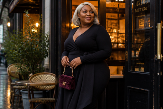 Long Black Sequin Dress Plus Size