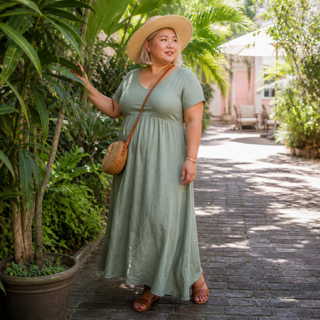 highly realistic full body vacation photograph o