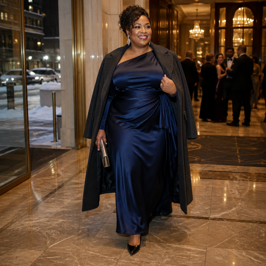 Winter Black Tie Wedding Guest Dress for Plus Size Women: Chic Formal Looks That Keep You Warm