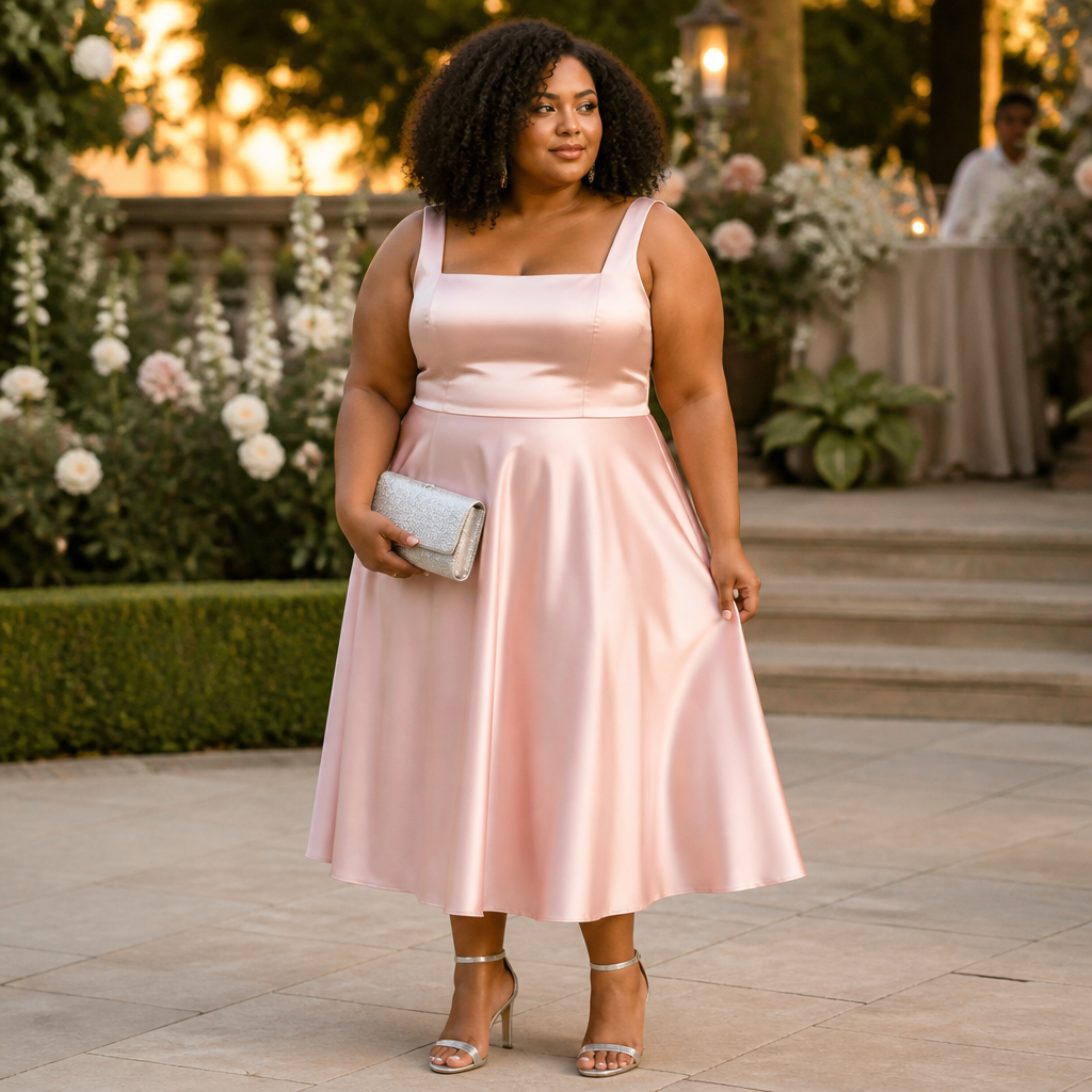 Light Pink Plus Size Dress That Flatter Every Curve for Weddings, Brunch, and Everyday Style