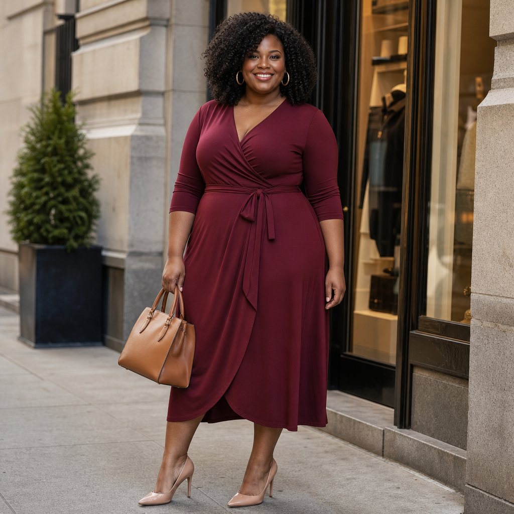 Plus Size Rectangle Body Shape Style Guide: Flattering Outfits That Define Your Waist