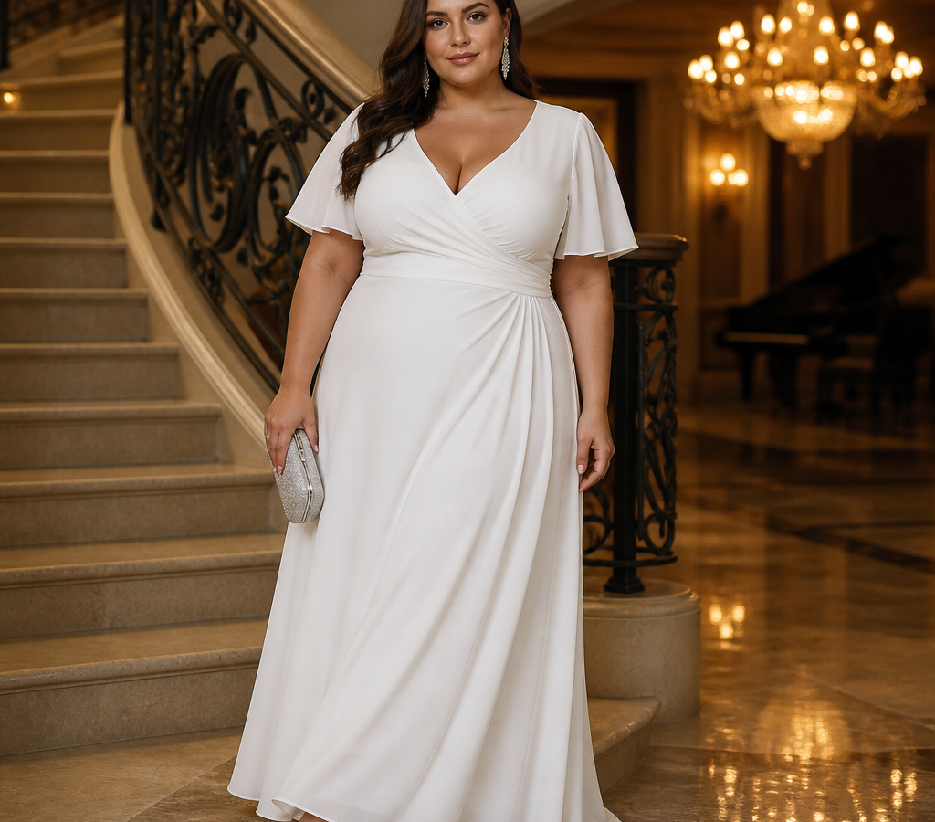 Plus Size White Formal Dress With Sleeves: Elegant Styles for Weddings, Galas, and Evening Events
