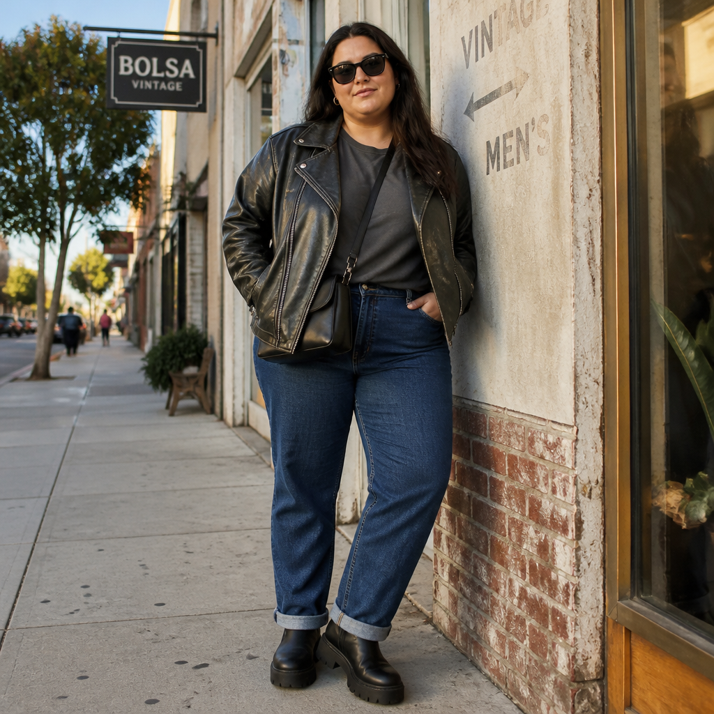 photorealistic street style fashion editorial fe