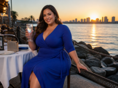 Elegant Plus Size Royal Blue Dress for Weddings, Galas, and Formal Nights Out