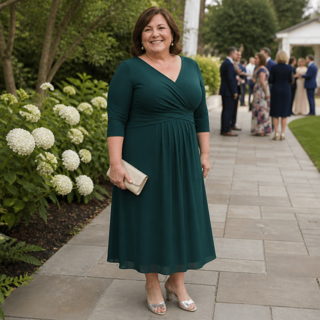 Emerald Green Plus Size Mother of the Bride Dresses That Flatter and Feel Comfortable