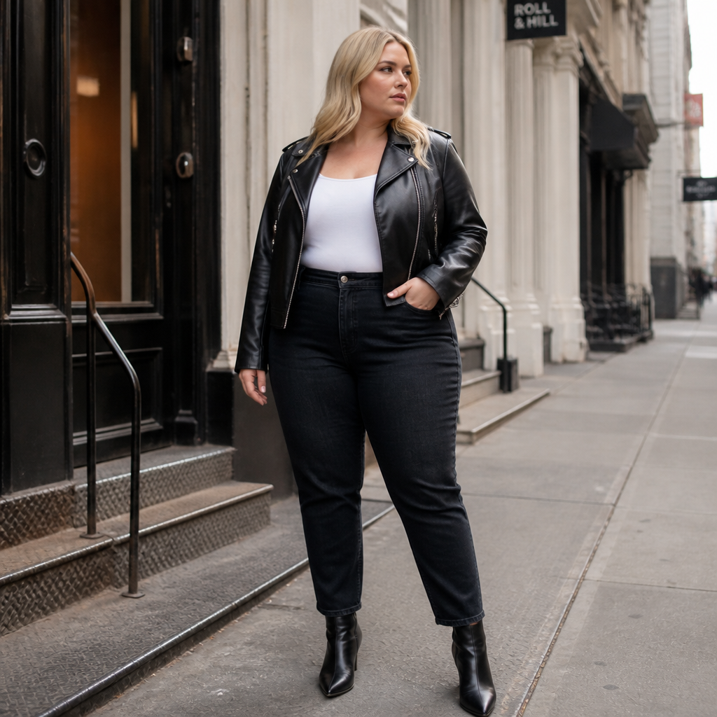 Plus Size Leather Jackets for Curvy Women: How to Find the Perfect Fit and Flattering Style
