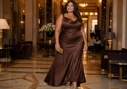 Brown Plus Size Maxi Dresses: Chic Styling Ideas for Curves Brown Plus Size Maxi Dresses