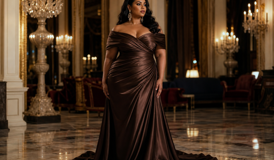 Plus Size Brown Formal Dresses That Flatter Every Curve