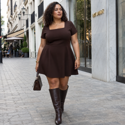 Plus Size Brown Dresses: Chic Outfit Ideas for Curves