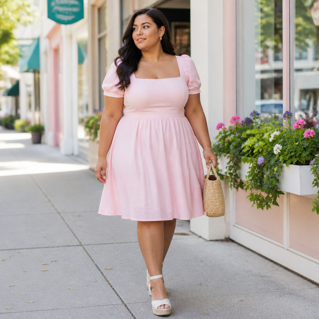 Light Pink Plus Size Dress That Flatter Every Curve for Weddings, Brunch, and Everyday Style Light Pink Plus Size Dress That Flatter Every Curve for Weddings, Brunch, and Everyday Style