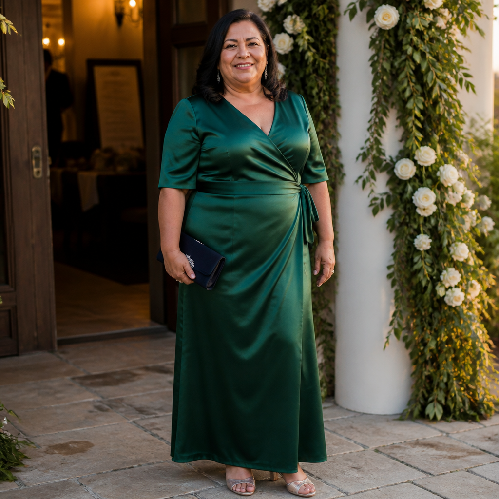 Emerald Green Plus Size Mother of the Bride Dresses That Flatter and Feel Comfortable