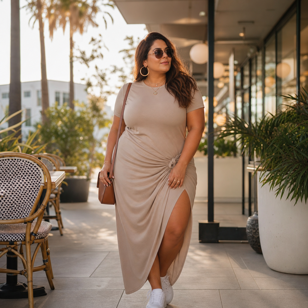 Curvy T Shirt Dress Styling Guide for Plus-Size Women: Flattering Fits, Fabrics, and Outfit Ideas